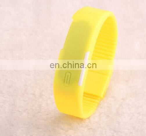 Wholesale Mix 10colors LED touch screen bracelet couple tables silicone mini electronic watch new fashion Men Women WATCH