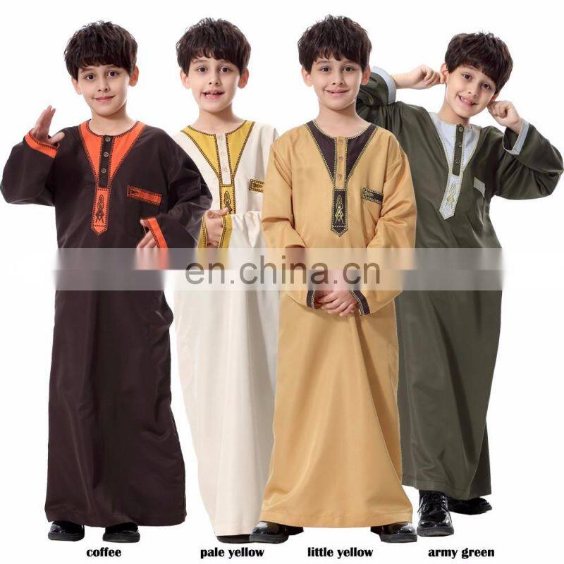 Wholesale New Arrival Design Muslim Thobe for kids islamic abaya jilbab