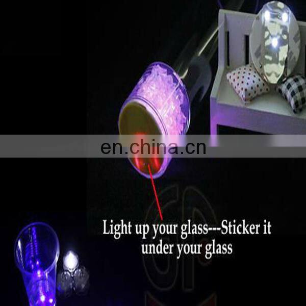 Best sale led light drink coasters led sticker coaster Led flashing coasters
