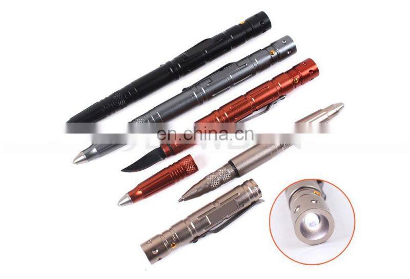 162mm Aluminum Alloy 10 Hour Working Nichia LED Tactical Pen Defense Self Defence
