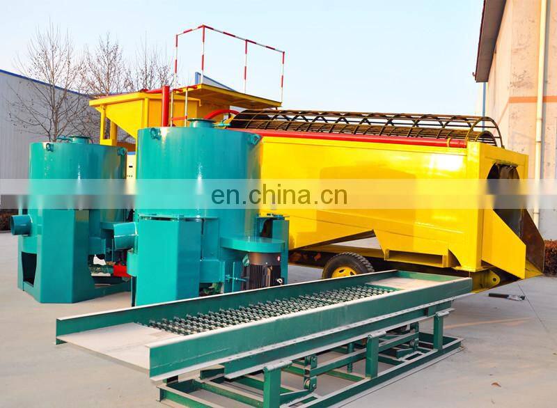 SINOLINKING Mini Portable Gold Sluice Box with Mobile Trommel Screen