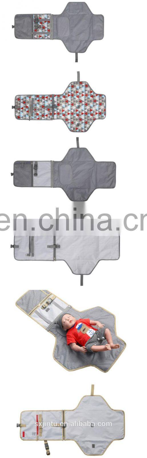 Mommy Travel Foldable Waterproof Organizer Kit Baby Portable Changing Station Pad Diaper Changer Mat