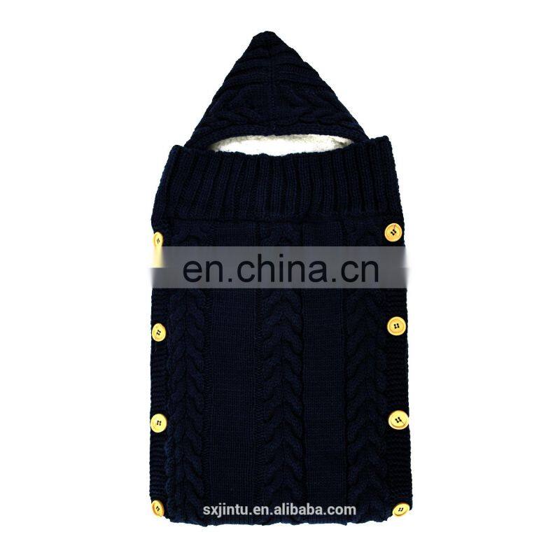 Newborn Baby Wrap Swaddle Blanket Baby Toddler Thick Knit Soft Warm Blanket Swaddle Sleeping Bag Stroller Sack