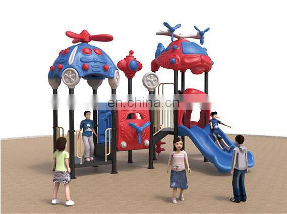 Kids outdoor playground plastic slide funny playground slide combination