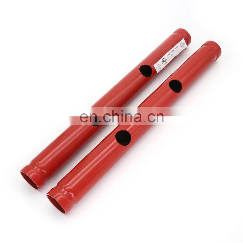 ASTM A795 Red painted fire fighting steel pipes from Weifang East