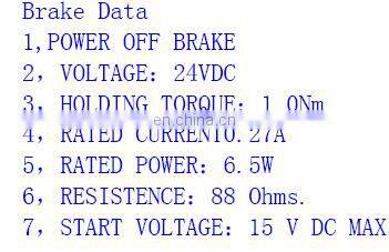 63mm high torque low rpm electric dc planetary gear motor with power off brake and optical encoder