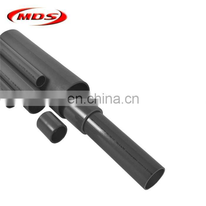 large diameter dark grey PN16 schedule 40 pvc pipe 500mm for water supply
