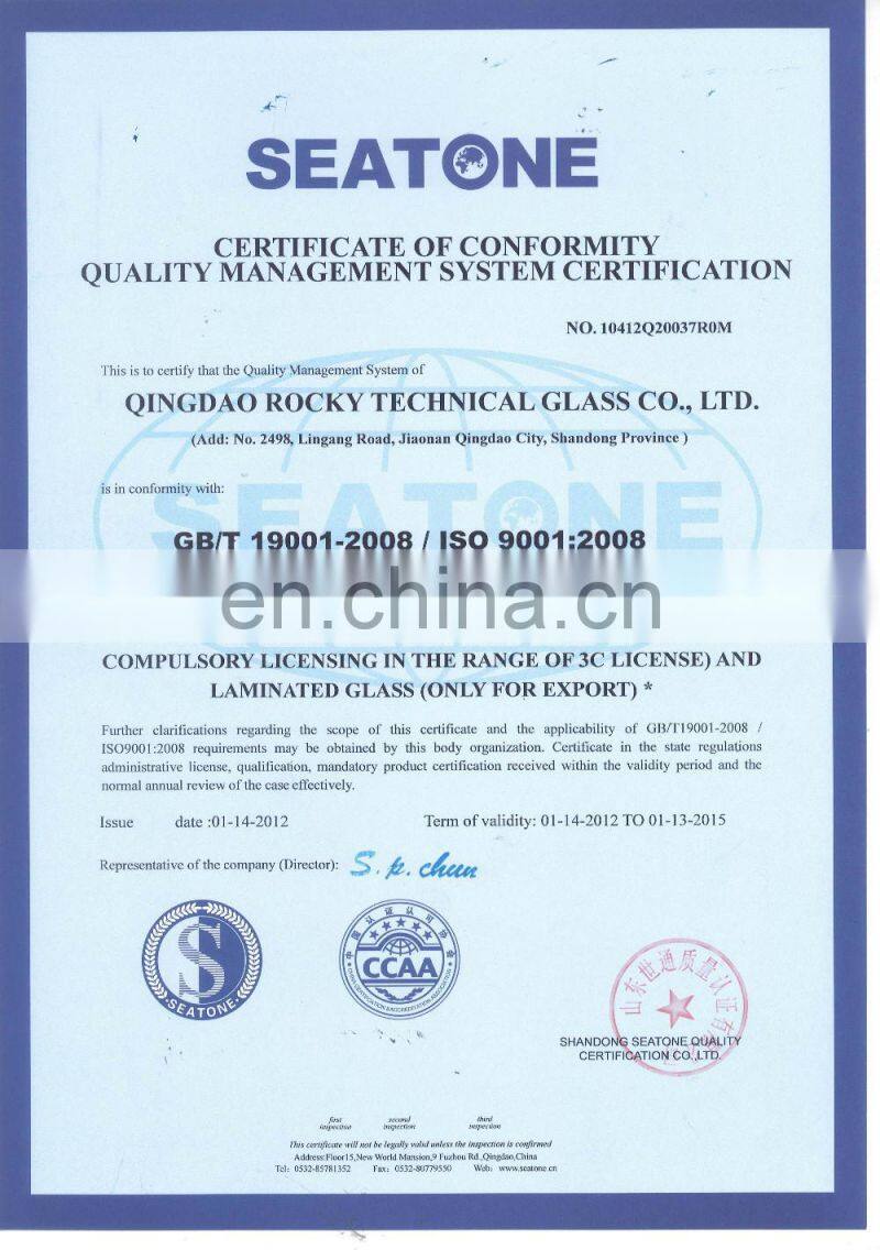 19MMclear /transparent  float glass ,quality standard GB11614,CHINESE STANDARD