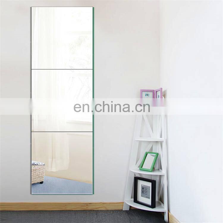5mm bathroom retractable mirror glass with shelf