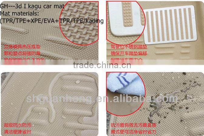 car floor mat materialsTPE +XPE+TPR Kagu/Kadin, car mat materials TPR+XPE+ TPR Kagu/ Kading