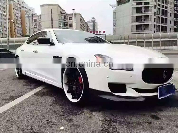 Beautiful carbon fiber LP style body kit for Maserati Quattroporte 2013-2015 front spoiler rear spoiler and side skirts