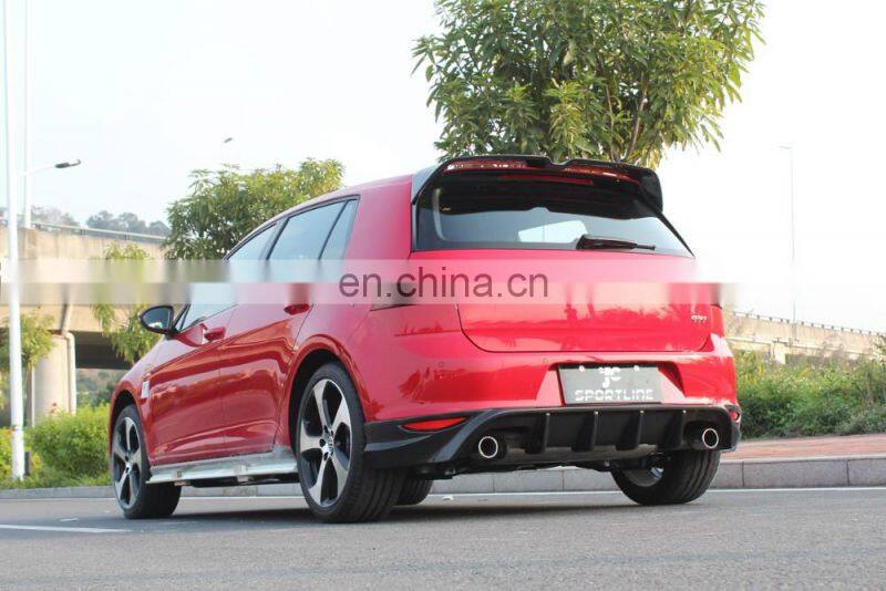 MK7 Carbon Fiber Roof Wing Car Rear Spoiler Fit for VW GOLF VII 7 GTI 2014 UP