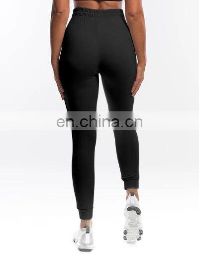 Custom Ladies Sportswear Women Pants Fitness Joggers Women Casual Zip Up Women Joggers