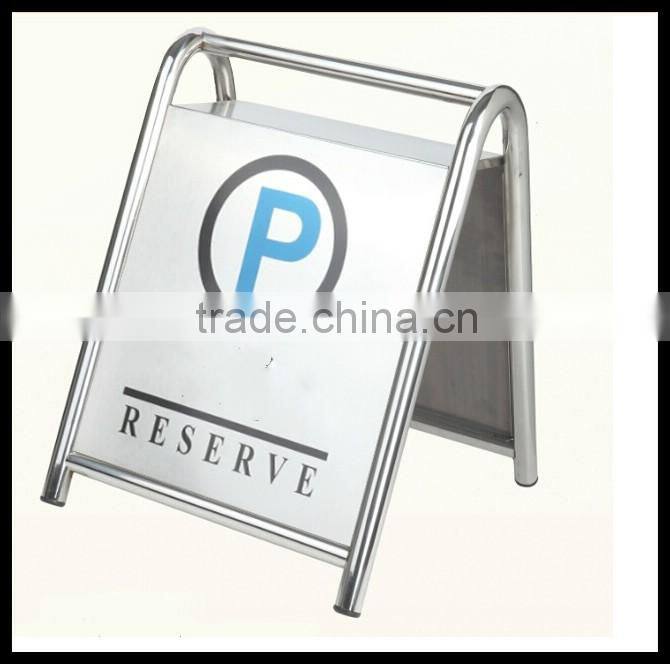 Hotel Metal Parking Sign_Stainless Steels Parking floor stand sign_ Pedestal Signs Stand_Portable Hotel Metal Parking Reserve