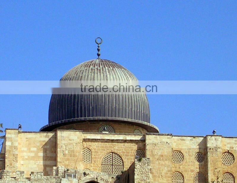 Prefabricated fiberglass roof steel truss mosque dome
