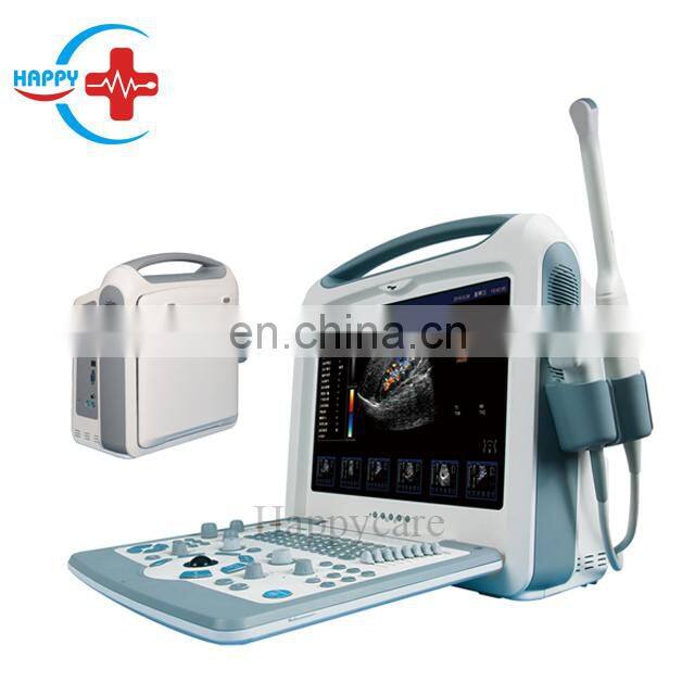 HC-A013 Medical 15 inch LCD color Doppler 2D ultrasound machine Laptop ultrasound scanner with linear probe
