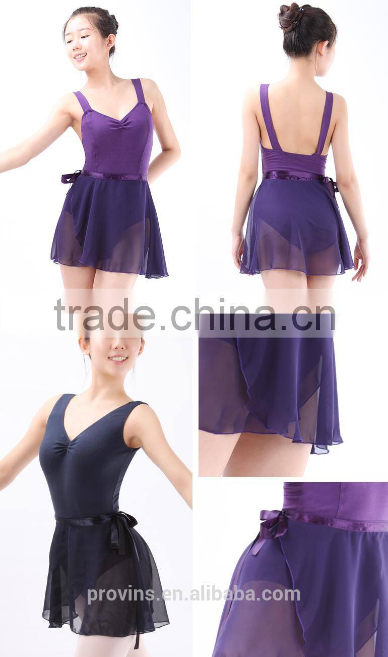 Training Chiffon Wrap Short Ballet Skirt (4361)