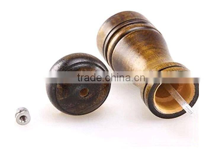 Wood Pepper Mill with Strong Ceramic Grinder 8"