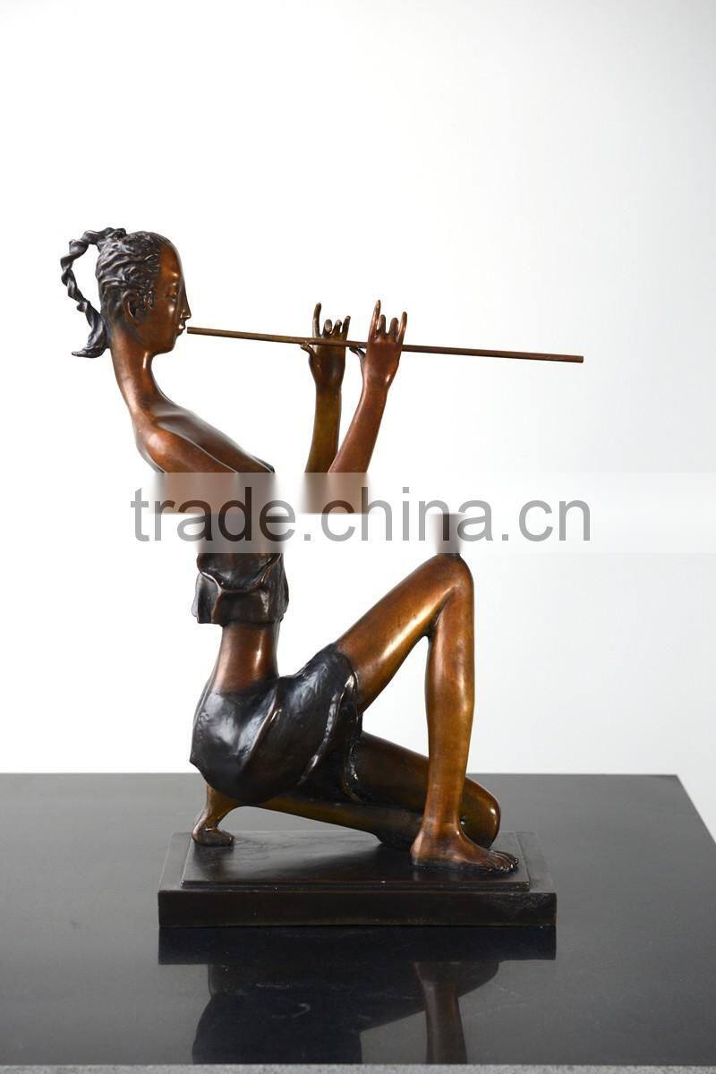 Patented Home Decoration Bronze Figure Statue Abstract Sculpture Female Figure Sculpture