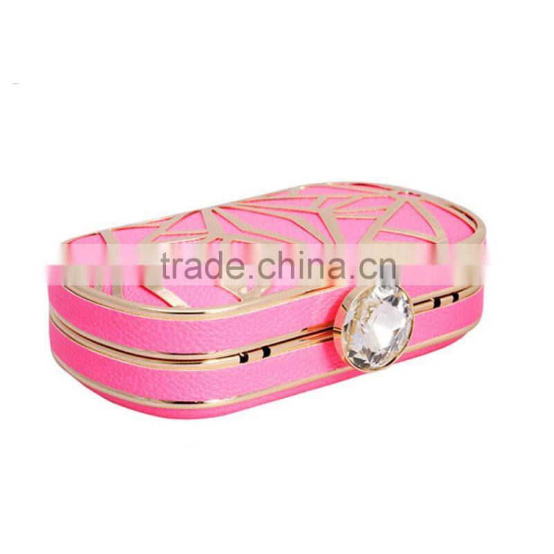 Europe Hot sale New Style Womens clutch bag metal frame