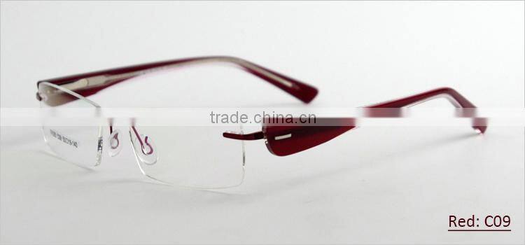2014 women's rimless optical eyeglasses frame