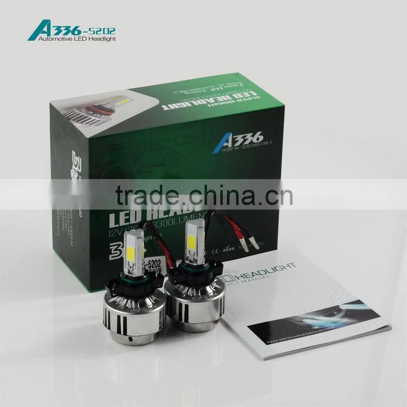 B-deals A336 high power car led headlight bulbs 5202 36W