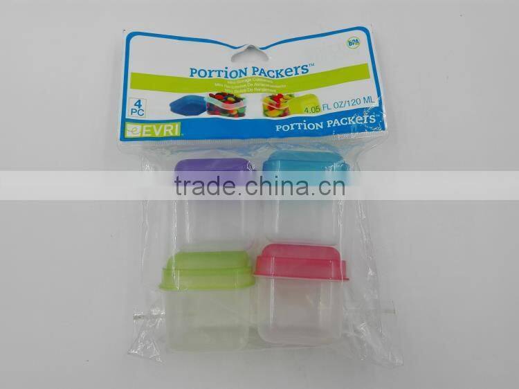 kitchen plastic mini storage containers