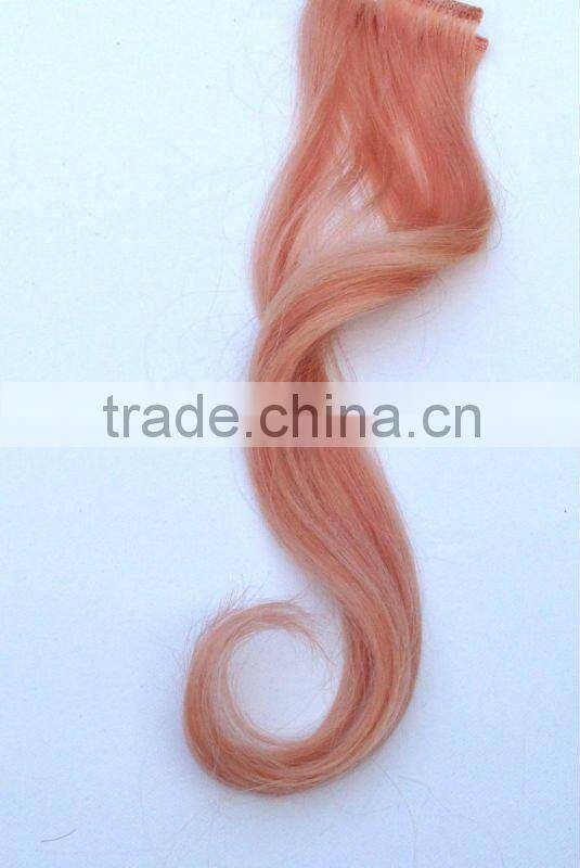 Tie Dye 100% Human Hair Extensions Blue And Purple Color