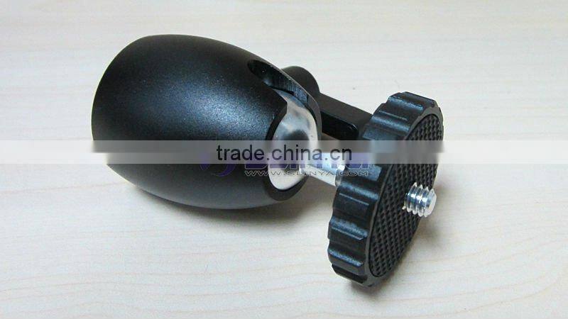 1/4'' Hot Shoe Mount Stand adapter Mini All-Metal Ball Head for Monopod Tripod Light Stand
