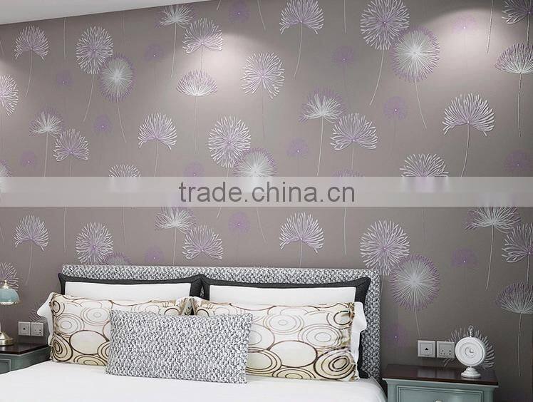 dandelion wallpaper bedroom living room TV background wallpaper