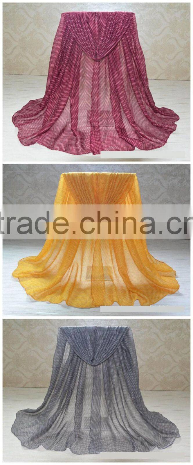 Wholesale Large Size Polka Dot Printed Charm Women Fashion Scarf