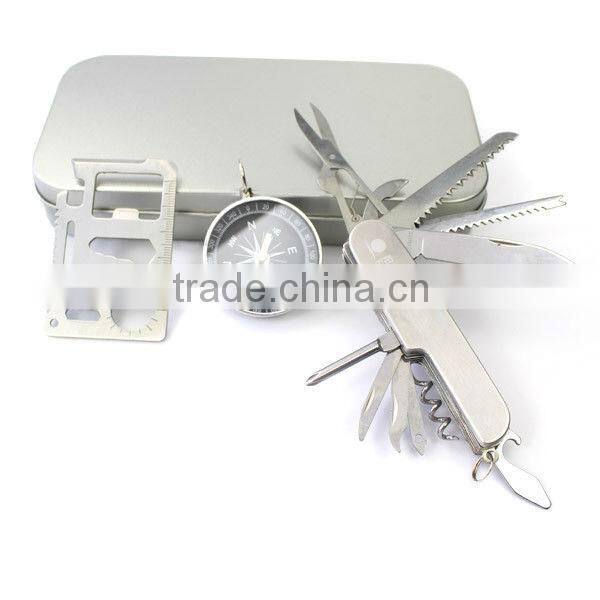 Fashionable survival tool camping kit