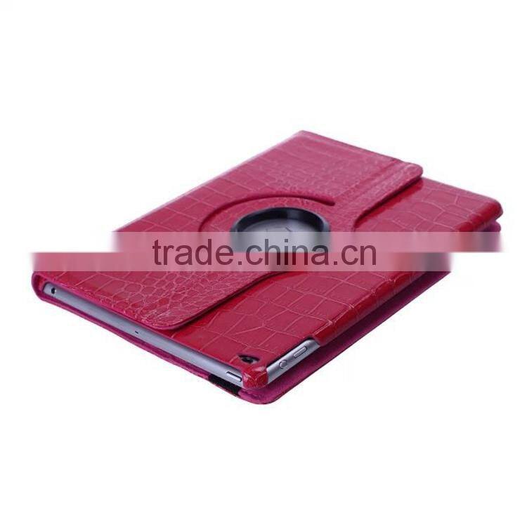 Crocodile pattern 360 rotate leather case For iPad 6