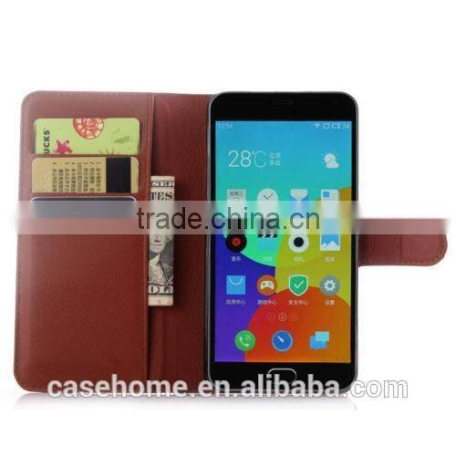 Wallet PU Leather stand Flip Cover Case For meizu m1 note