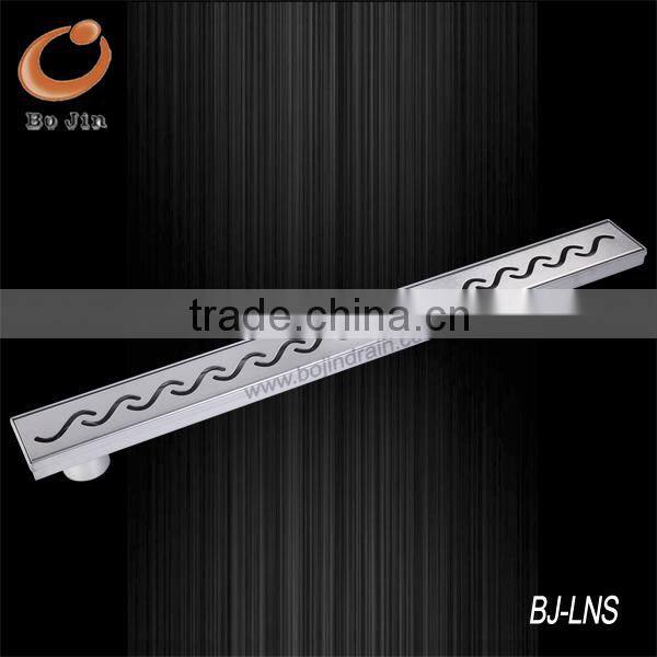 SUS 304 Linear shower drain cover, overflow vetical drain