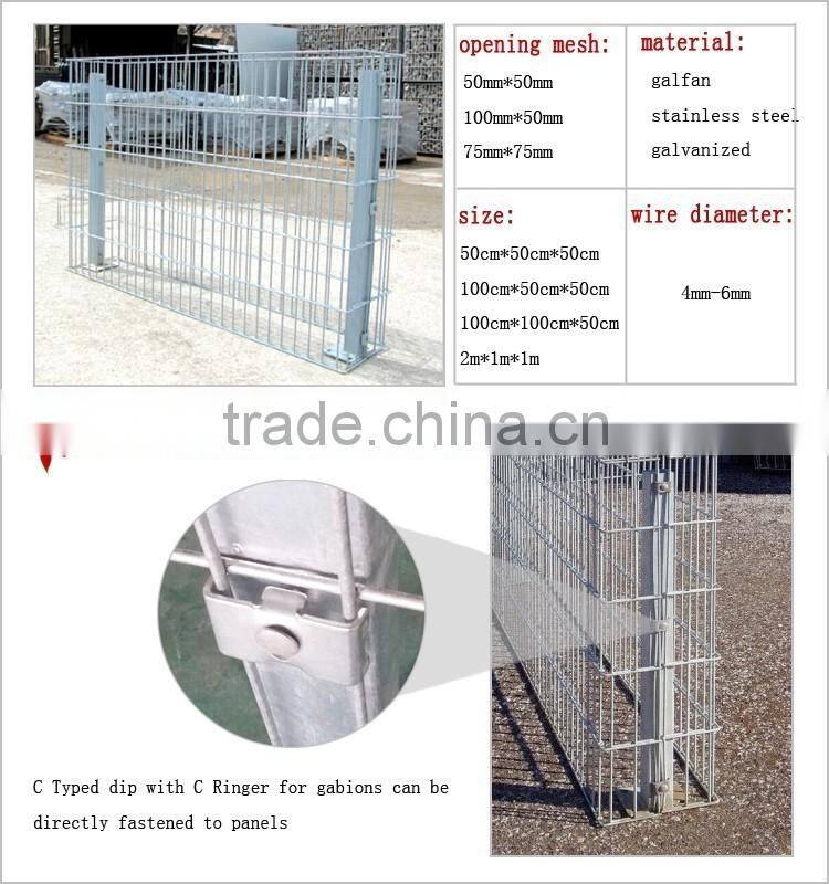 Welded gabion mesh Fencing / gabion wall construction / Gabion Fence