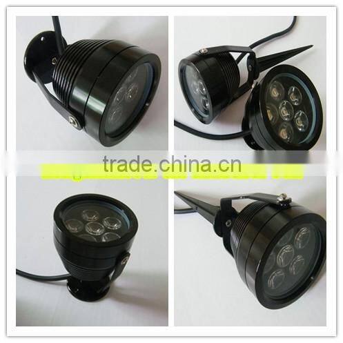 Hot sale 1X6W Waterproof IP65 LED Garden Spot Lights White/Warm white/RGB 3in1/R/G/B/Y