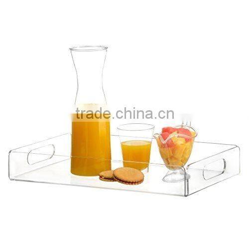 Transparent acrylic tray tea tray and coffee table tray breakfast tray Clear