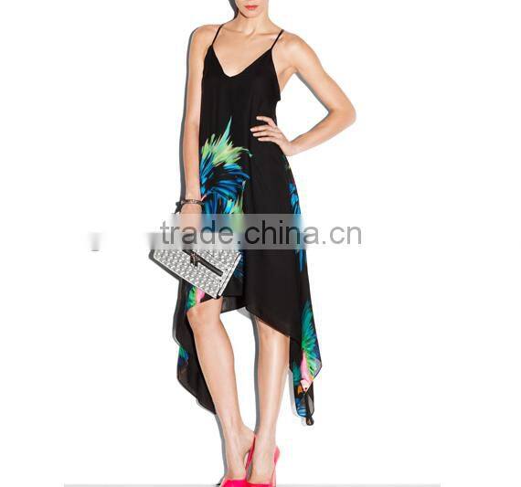 ocean dress spandex bodycon dance wear stretch crepe dress