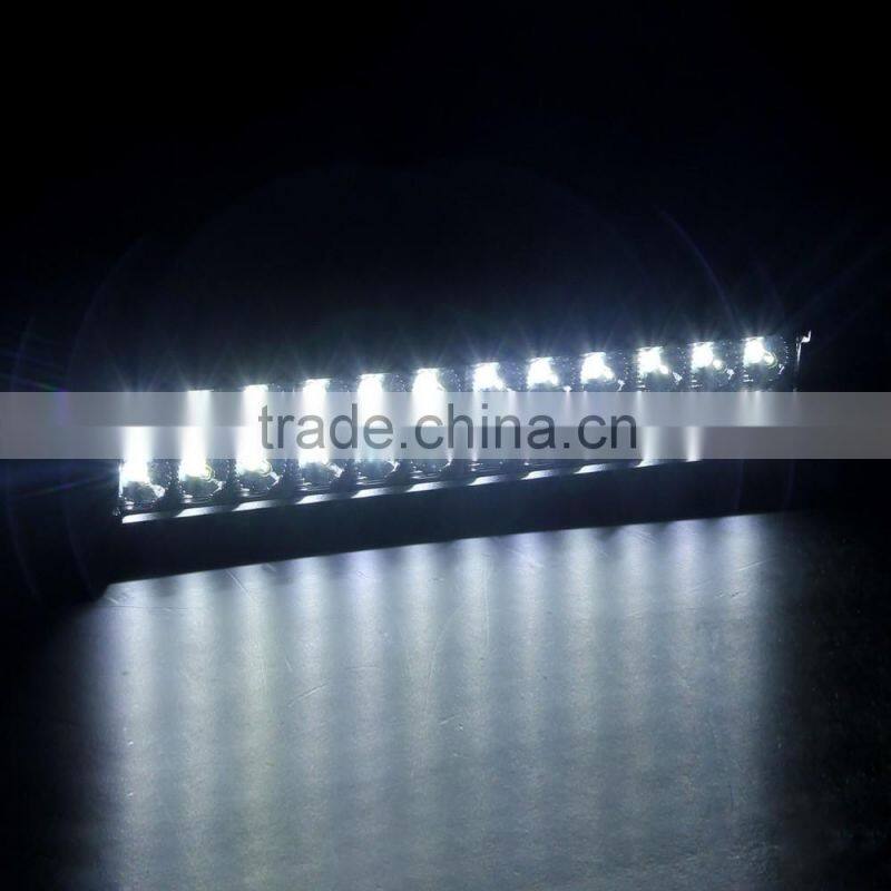Shenzhen supplier best car accessories 12" 72w Dual Row offroad led spot light bar