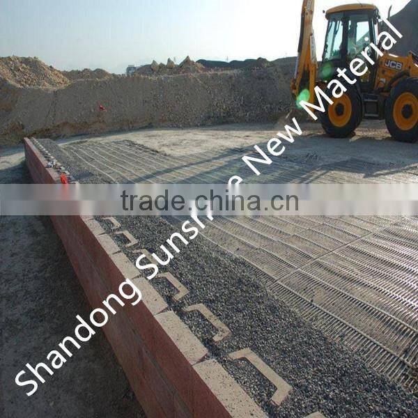 300-300KN/M drainage protection kintted polyester geogrid