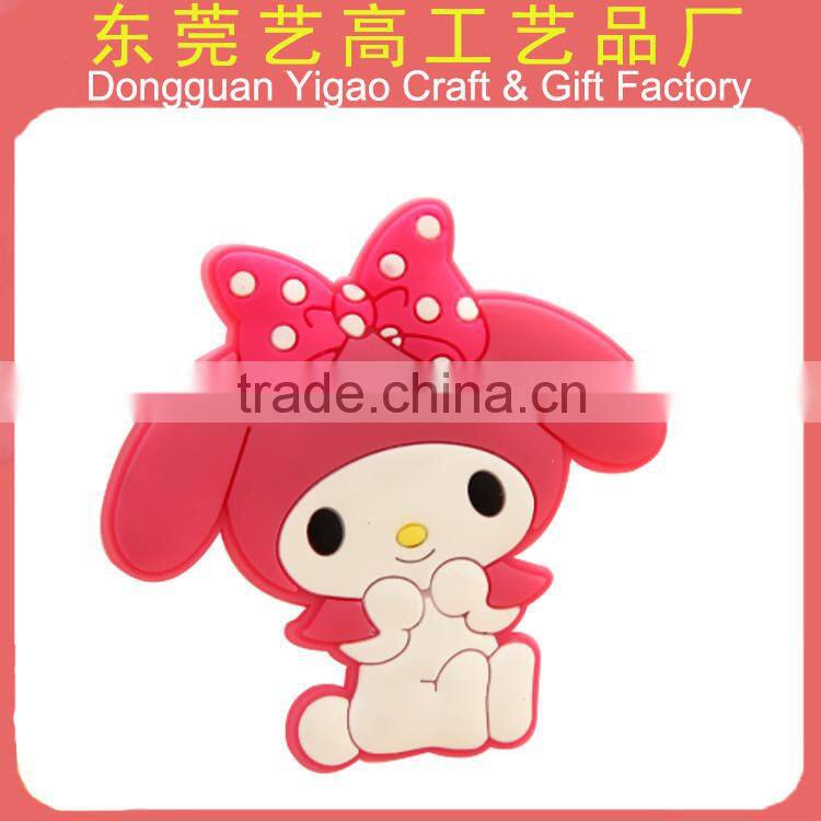 Personalized attractive design 3d embossed trouist fridge soft magnet