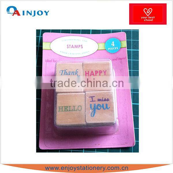 Lovely Wood Stamp Set