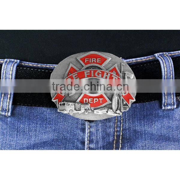 Lead & Nickel Free Clemson University "Tigers" Logo Silver Tone Belt Buckle