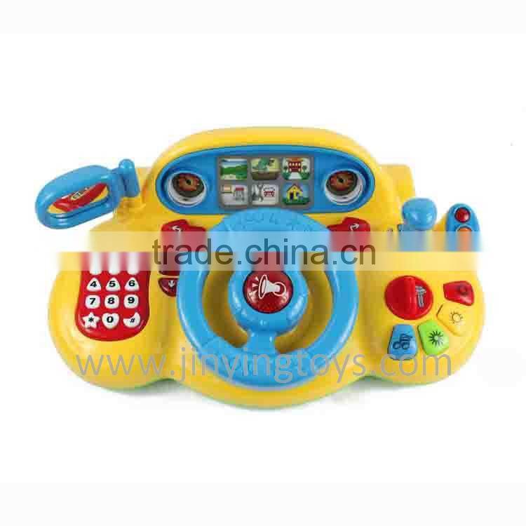 Safety intelligent kids steering wheel toy with EN71