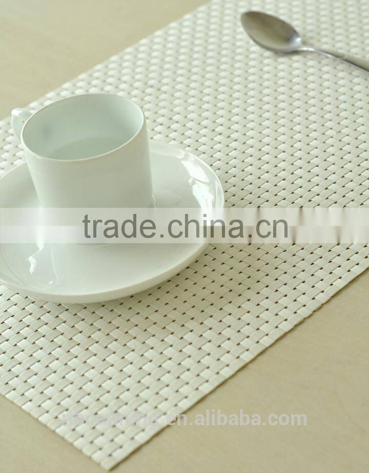 wholesale plastic placemats/cheap placemats/woven pvc placemats for restaurants