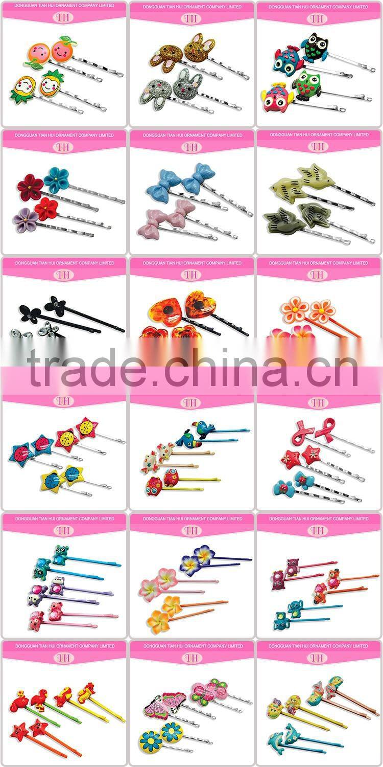 traditional bulk hair accessories different colors magnetic resin flower hair clip