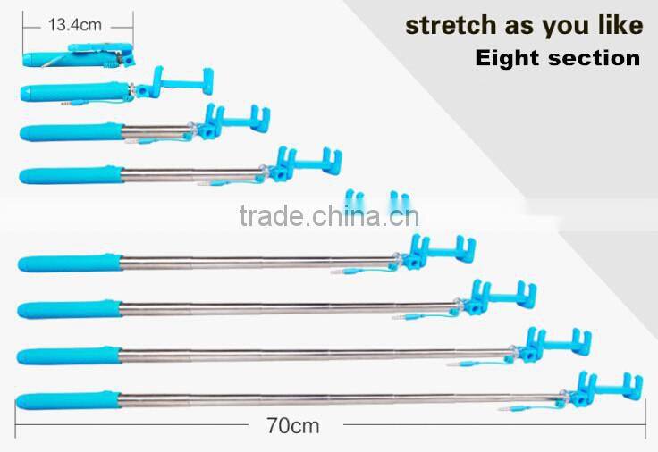 Promotion Gift Super Mini Selfie Stick With Shutter Button, Pocket Wired Selfie Stick