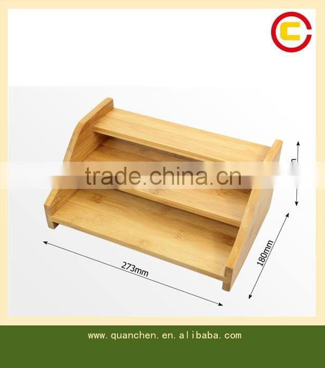 Bamboo Desk File Storage Organizer