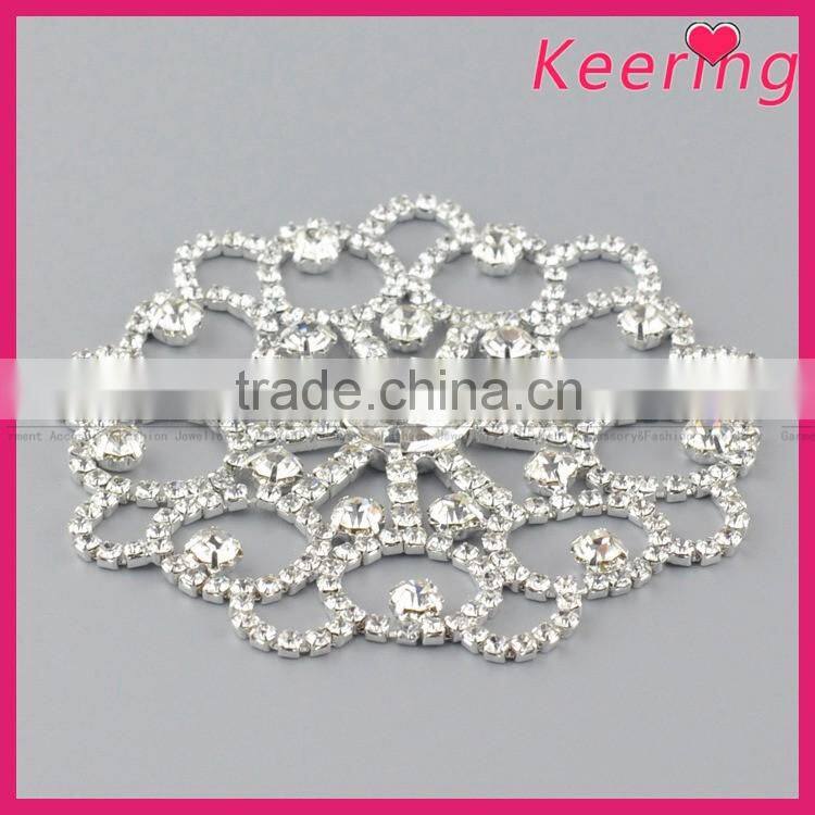 High quality garment accessories rhinestone flower embellishment WRE-255